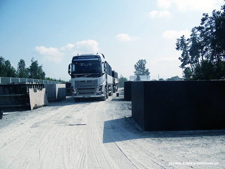 Transport szamb betonowych  w Polkowicach